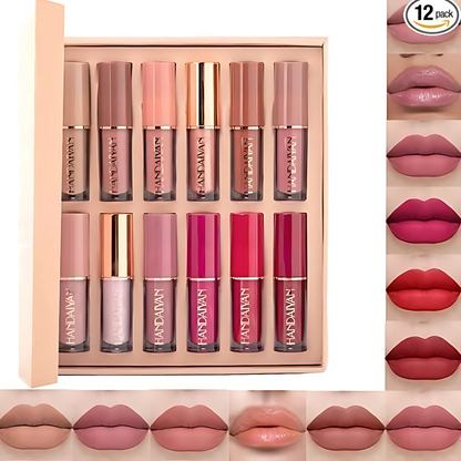 Velvet Matte Liquid Lipstick Set 12Pcs