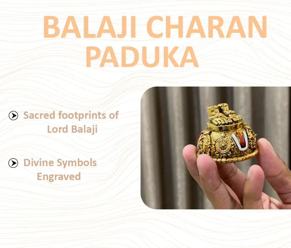 Antique Lord Balaji Charan Paduka
