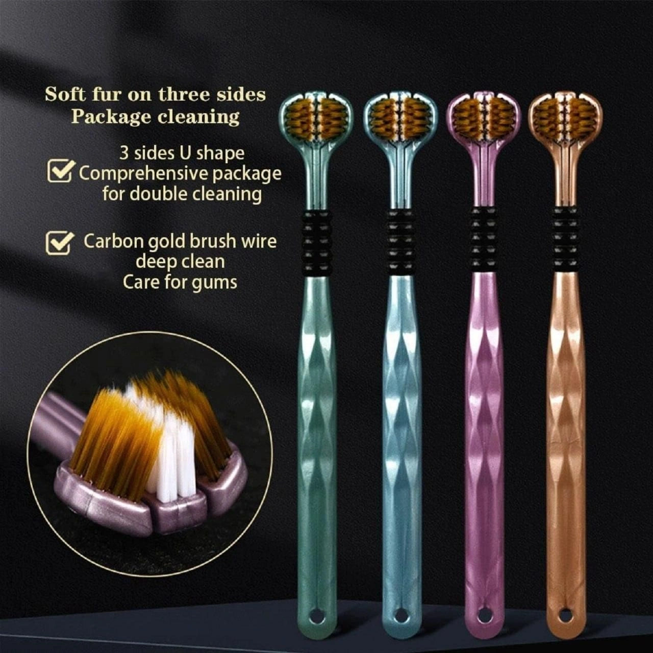 3 Sided Toothbrush Pack