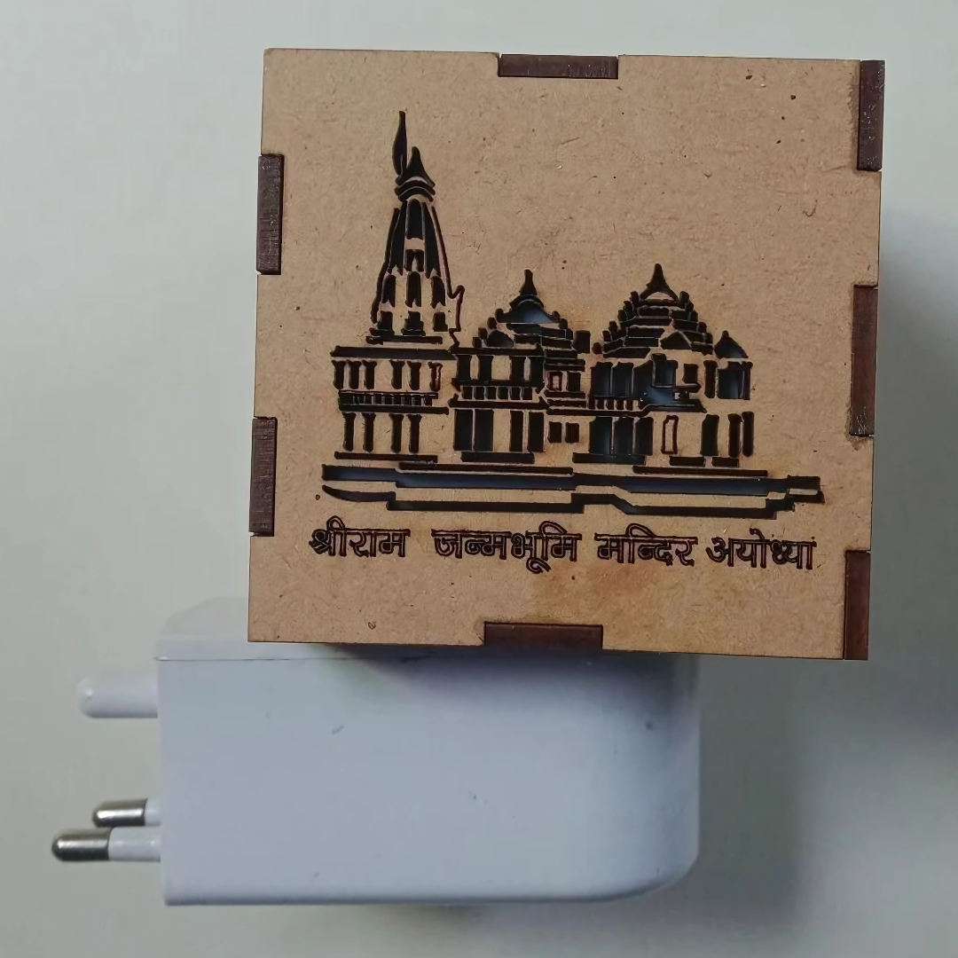 3 in 1 Ayodhya Ram Mandir Aroma Burner & Night lamp