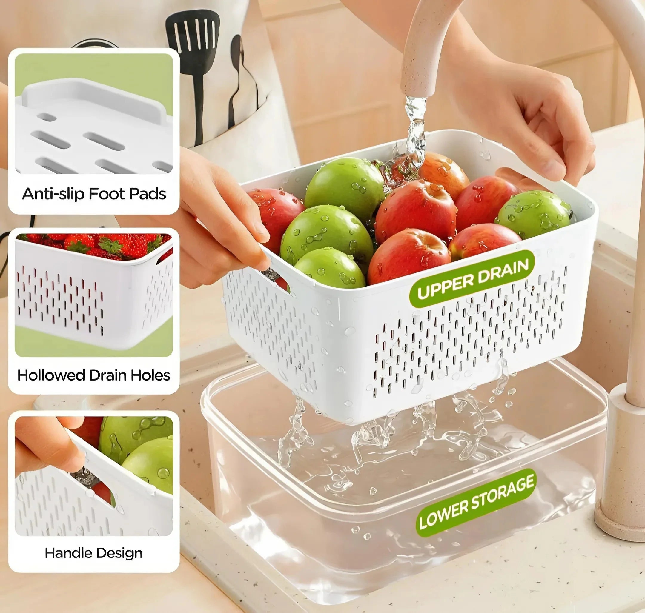3 in 1 Smart Storage Kitchen Containers Kitchenware