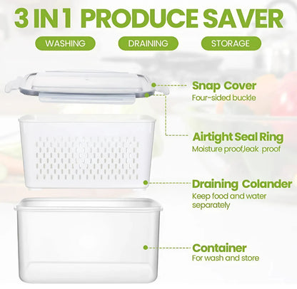 3 in 1 Smart Storage Kitchen Containers Kitchenware