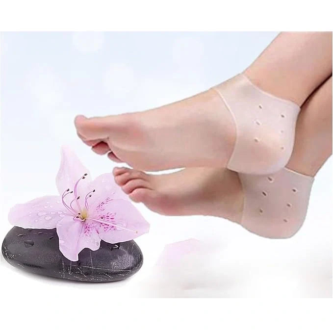 3 Piece Soft Silicone Foot Sleeves – 2 Pair Ankle + 1 Pair Heel Protector