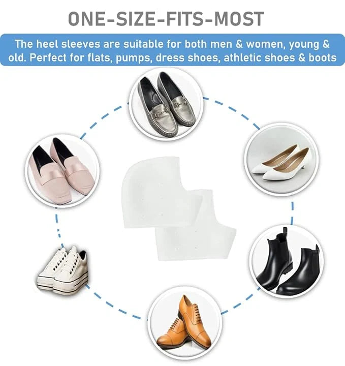 3 Piece Soft Silicone Foot Sleeves – 2 Pair Ankle + 1 Pair Heel Protector