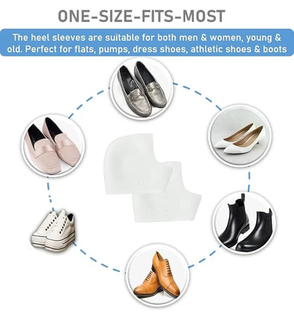 3 Piece Soft Silicone Foot Sleeves – 2 Pair Ankle + 1 Pair Heel Protector