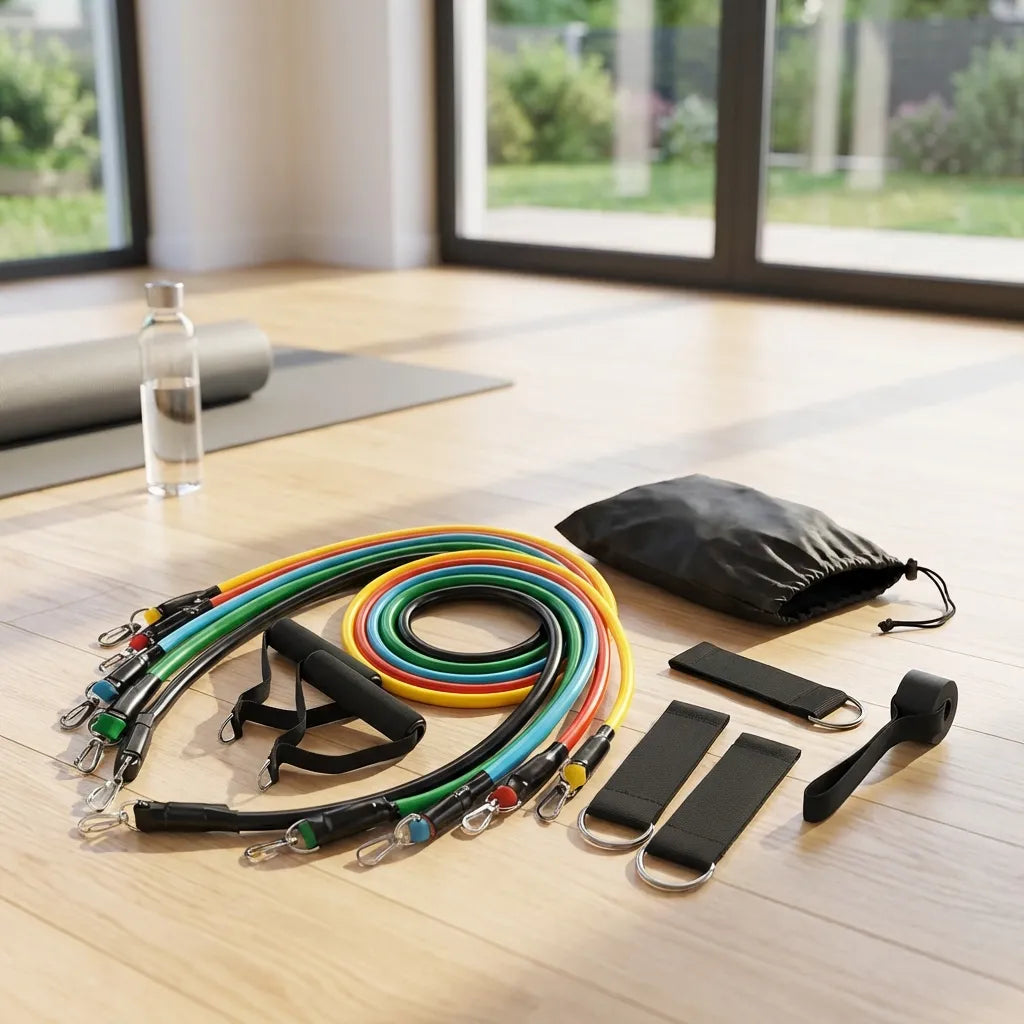 11 Pcs Resistance Band Set For Men & Women