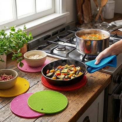 Silicone Heat Resistant Table Mat (Pack of 4)