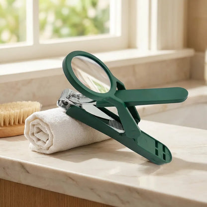Nail Clipper with Magnifying Glass
