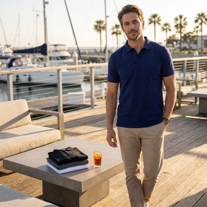 Poly Matte Solid Half Sleeves Mens Polo T-Shirt Pack Of 4