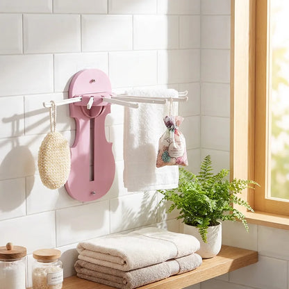 7-in-1 Multifunction Retractable Wall-Mounted Pull-Out Hanger Rack