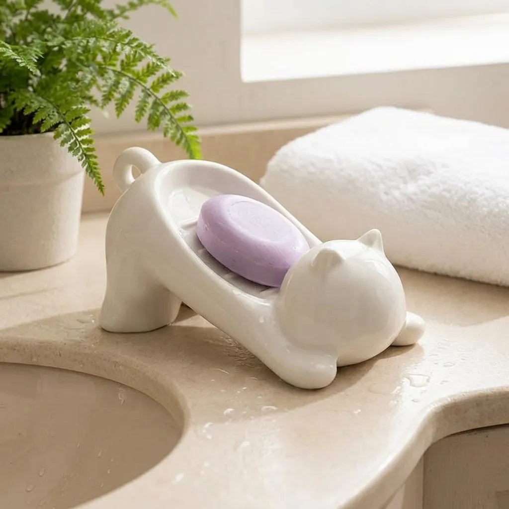Adorable Cat Soap Holder