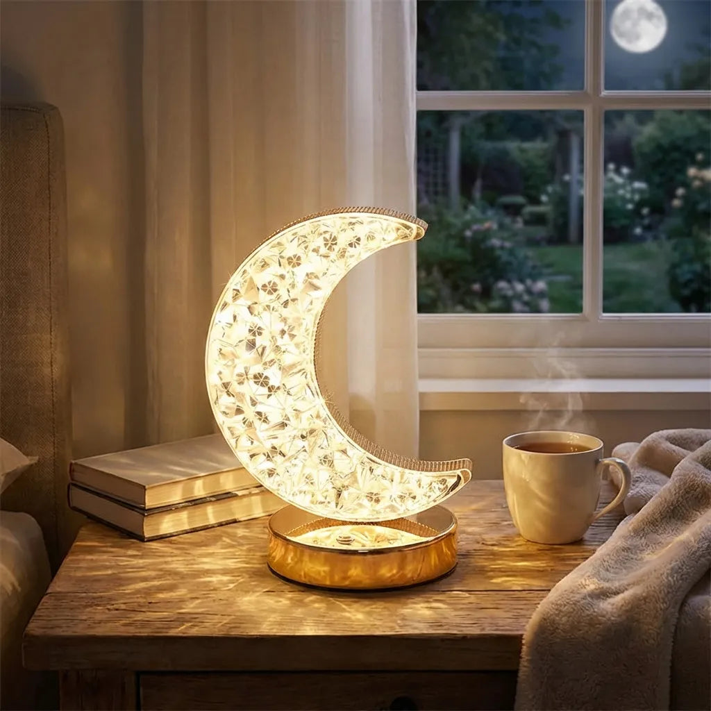 Moon Shape Touch Table Lamp