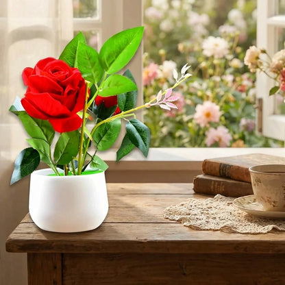 Real Touch Artificial Rose Plant