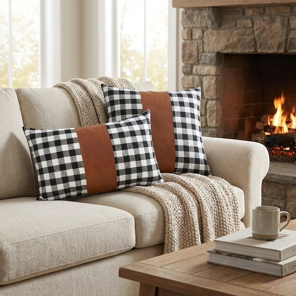 Leather Decorative Pillow Covers