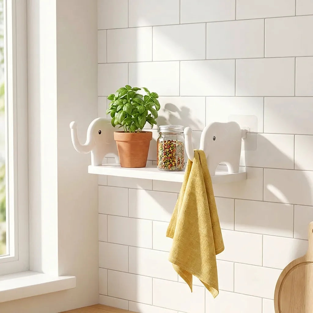 Elephant Shape Self  Floating Wall Shelf