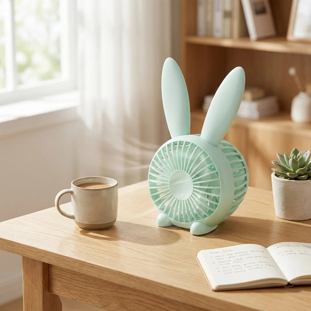 Cute Rabbit USB Desk Fan