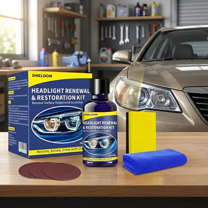 Headlight Renewal and Restoration Kit 200 ml Pack of 2