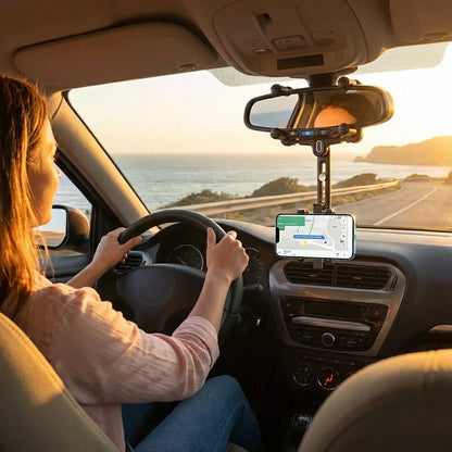 Rearview Mirror Phone Holder for Car