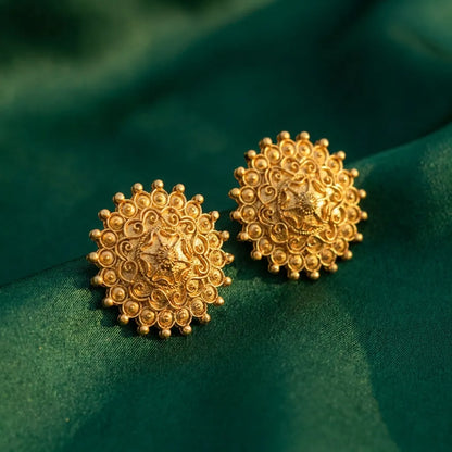 Trendy Gold Plated Earrings