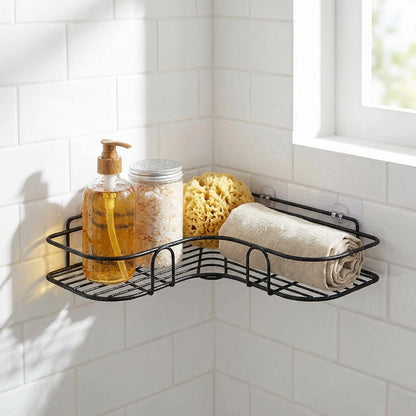 Metal Bathroom Corner Rack Storage Shelves