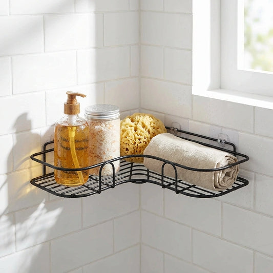 Metal Bathroom Corner Rack Storage Shelves