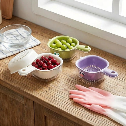 Dual-Layer Veggie Strainer