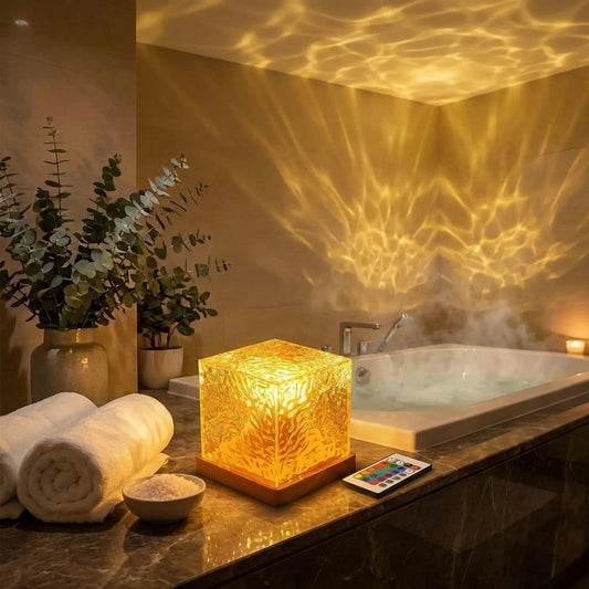 Rotating Ripple Night Light