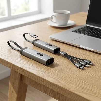 Charging Cable 3 In 1 Extendable Data Transmit