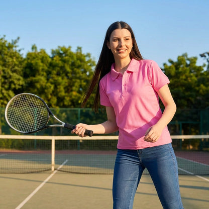 Soft Pink Polo T-Shirt