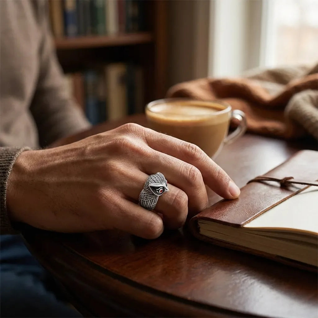 Owl Face Men’s Ring