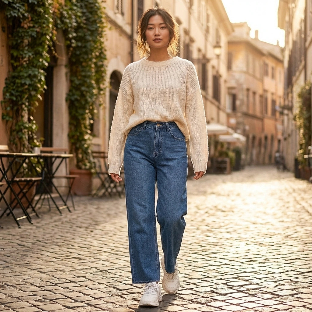 Stretchy Flared Jeans