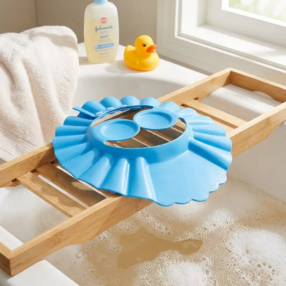 Baby Adjustable Safe Bathing Shower Cap (Pack of 2)