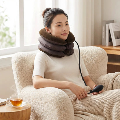 Adjustable Inflatable Neck Support Pillow
