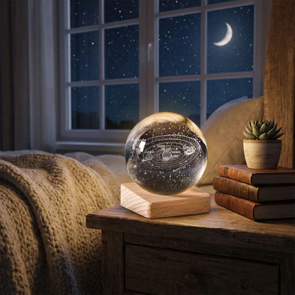3D Crystal Lamp Ball (Assorted Design)