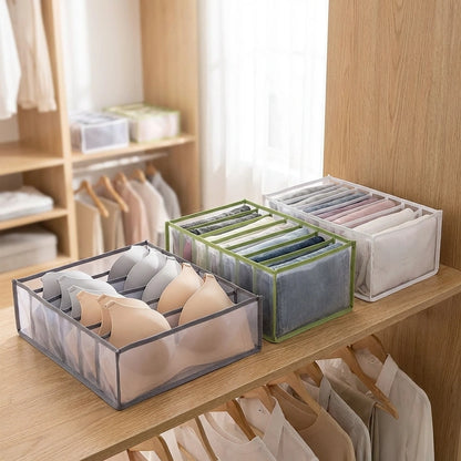 6 Grids Folding Clothes Organizer