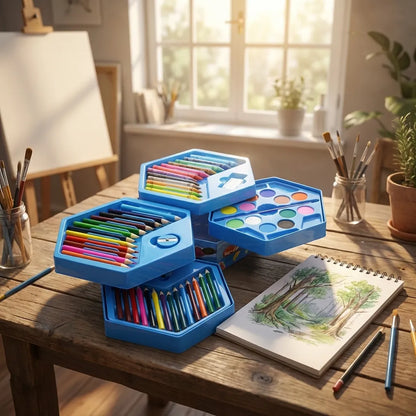 46 Pcs Plastic Art Colour Set