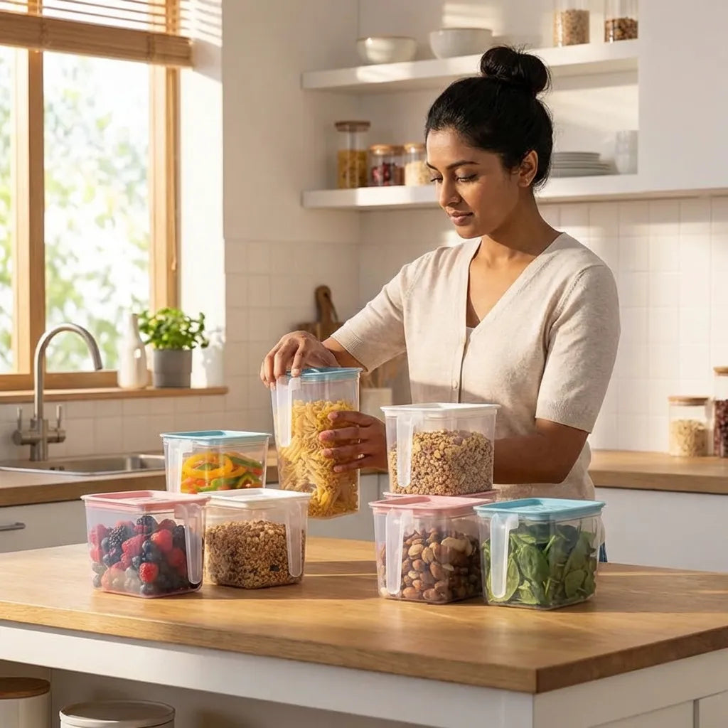 Unbreakable kitchen storage  Basket  (Pack of 6)