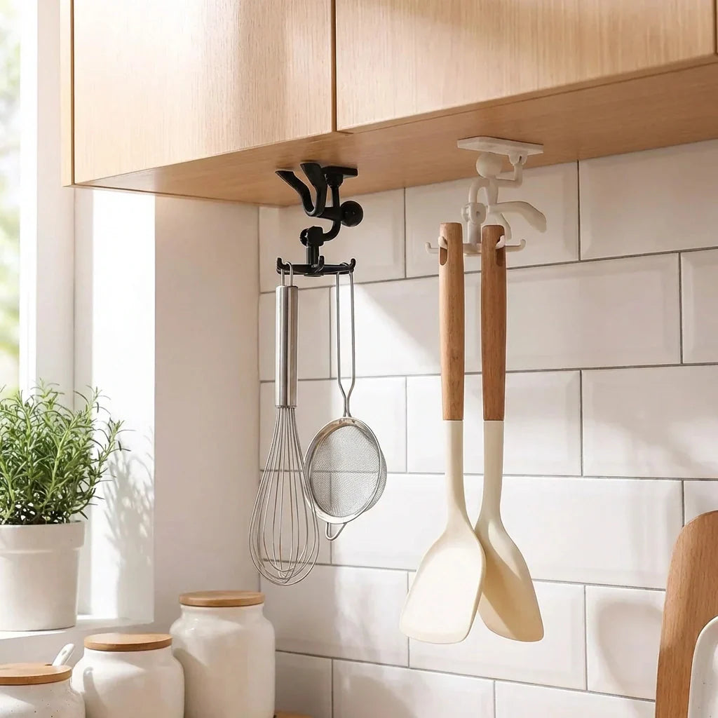 Best 360° rotating 6 claw kitchen hook organizer - 2026 | fast shipping