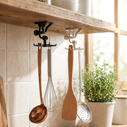 Best 360° rotating 6 claw kitchen hook organizer - 2026 | fast shipping