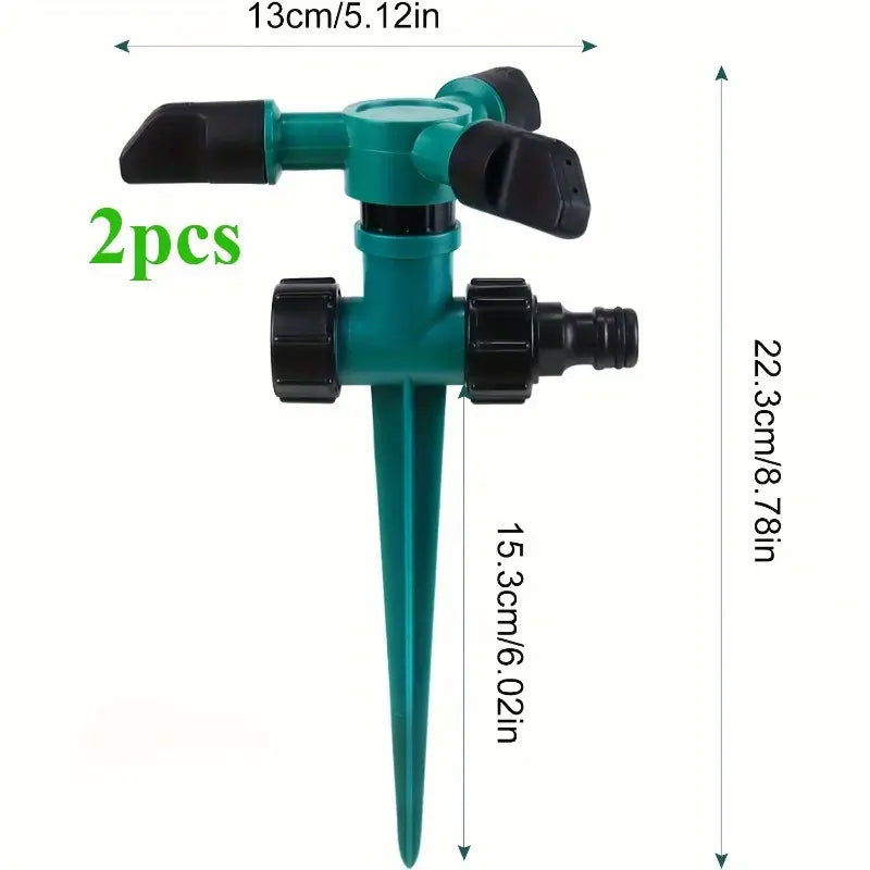 360 Rotating Garden Sprinkler Pack of 2 garden & outdoor