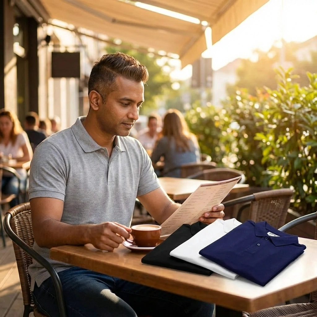 Poly Matte Solid Half Sleeves Mens Polo T-Shirt Pack Of 4