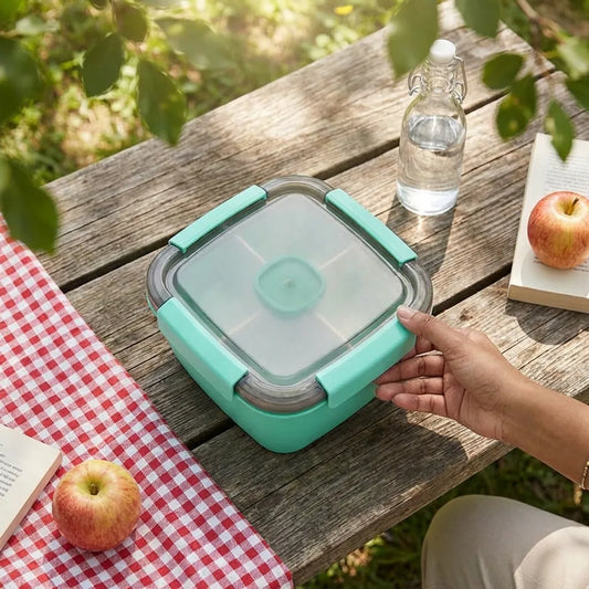 Lunch Box with 3 Compartments