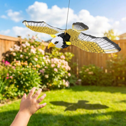 Realistic Flying Eagle Bird Toy with Spread Wings