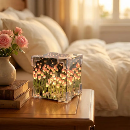 Tulip Cube Mirror Lamp