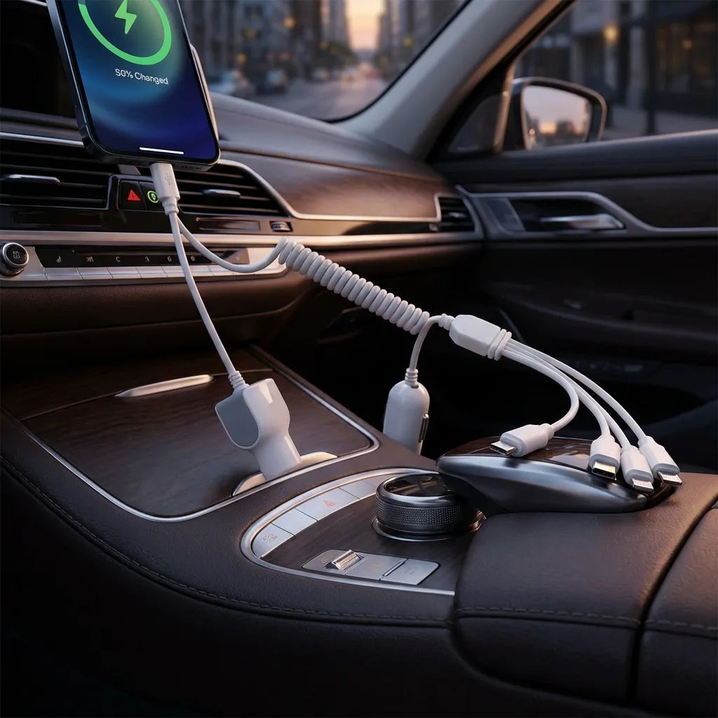 4 in 1 Multi Pin Car Charging Cable