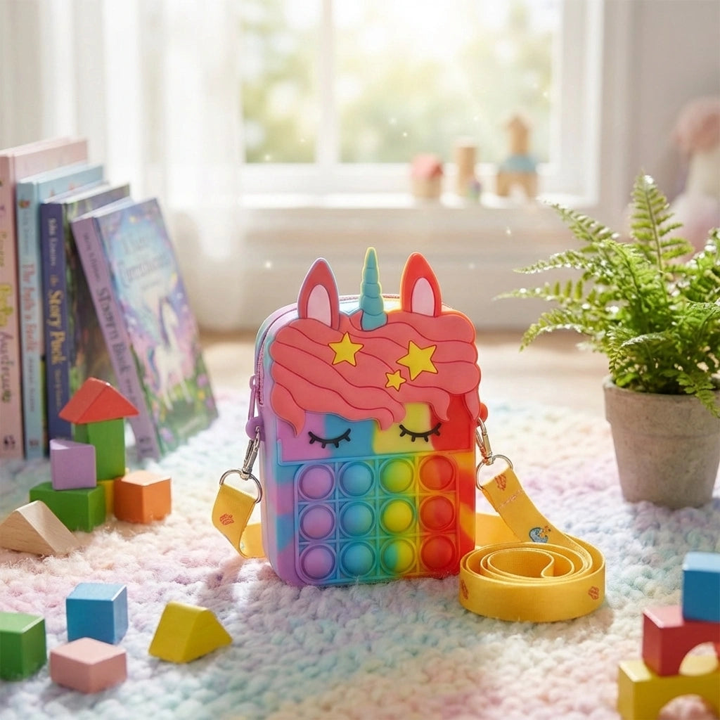 Pop It Unicorn Bag for Girls