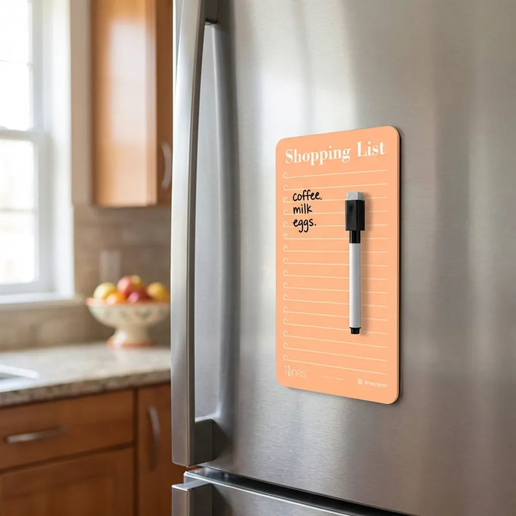 Magnetic Grocery List Board