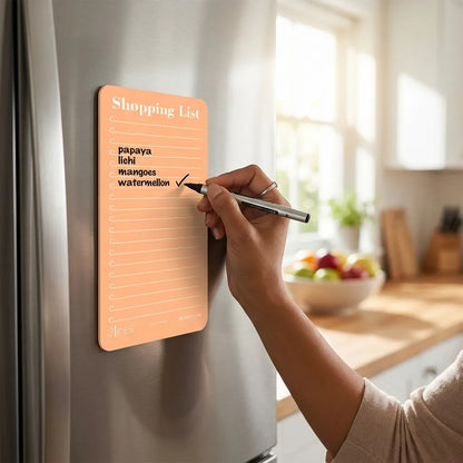 Magnetic Grocery List Board