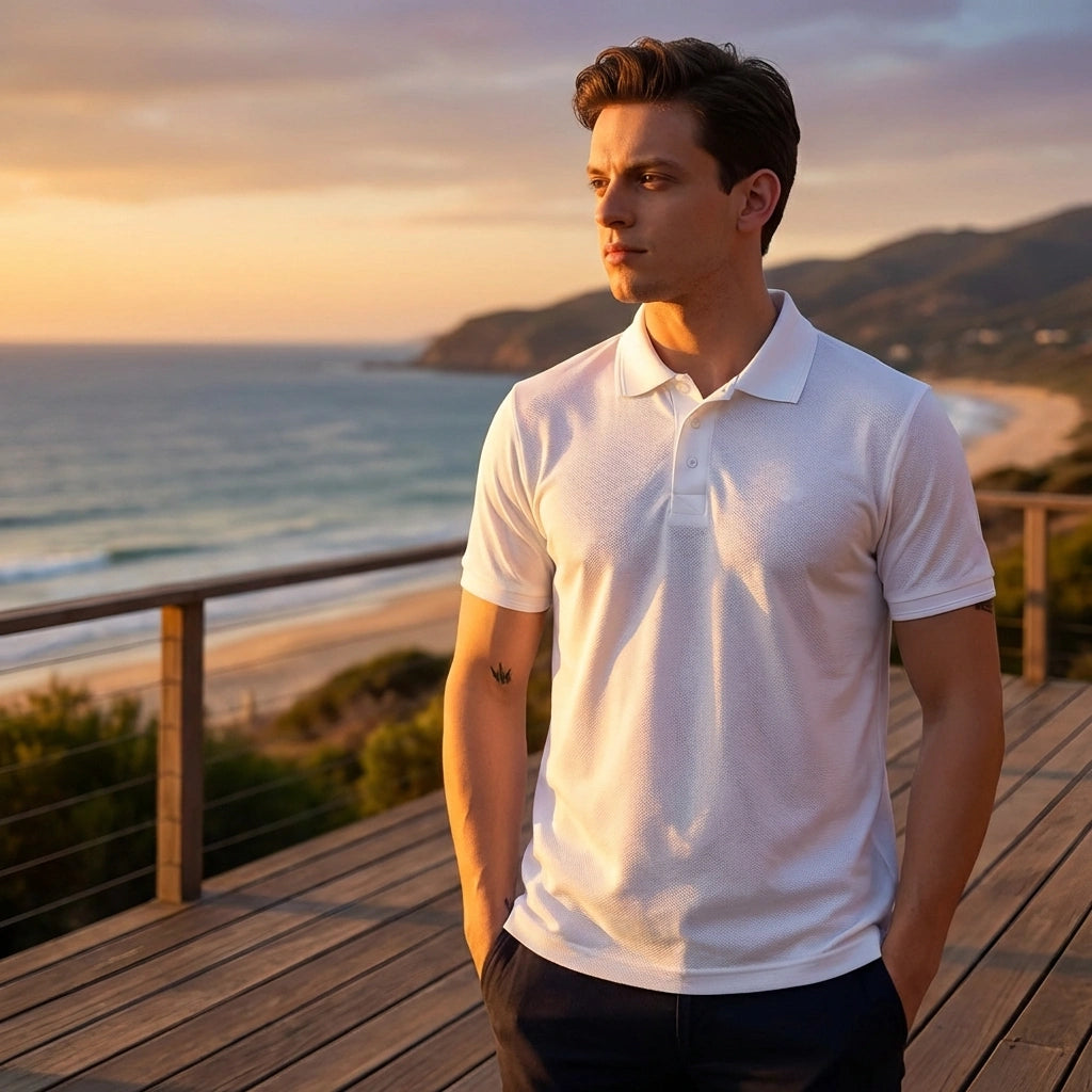 Matte Elegance Polo Tee