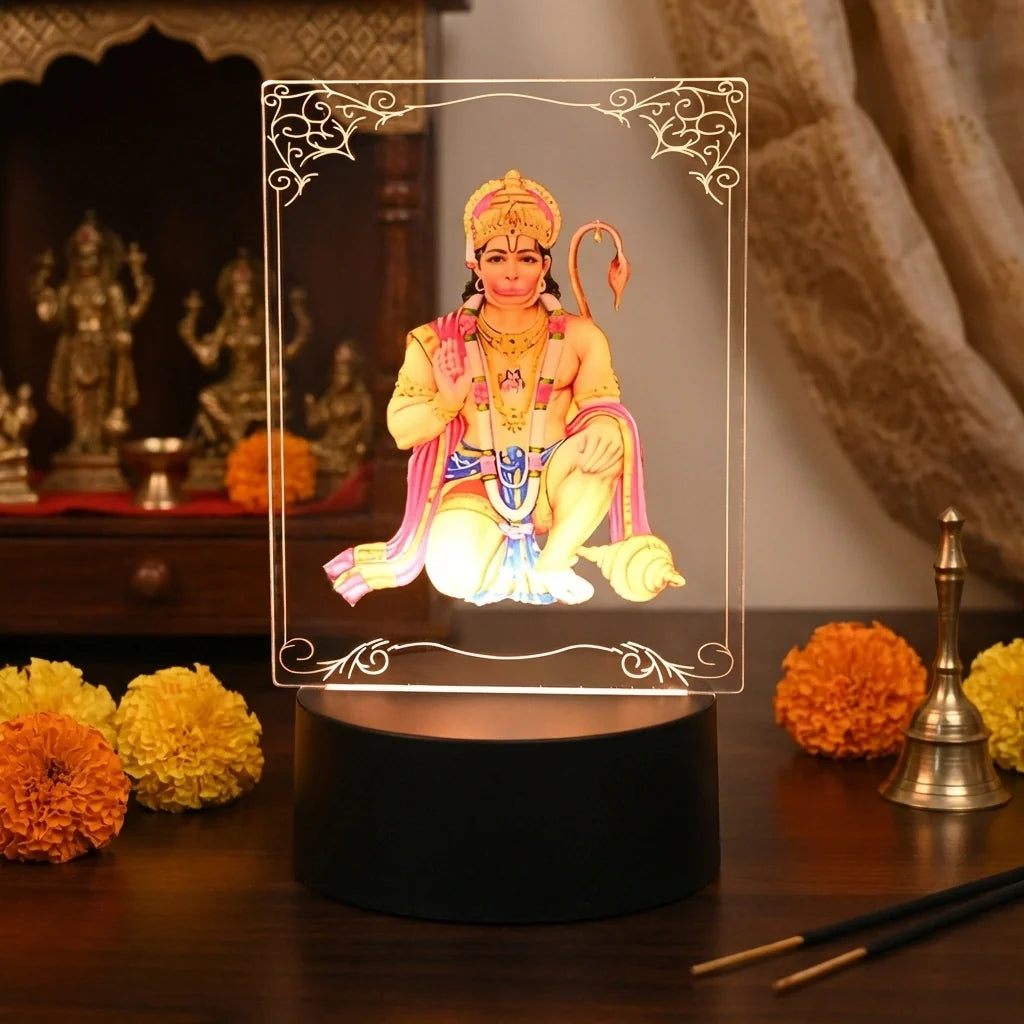 3D Lord Hanuman LED Lamp